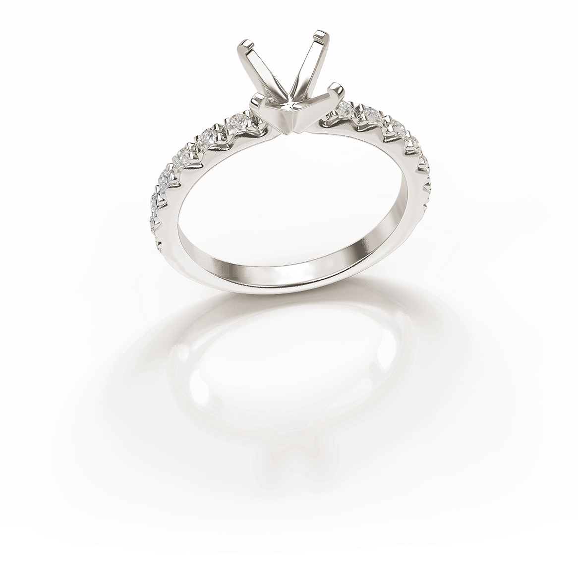 James Allen 14K white gold diamond engagement ring