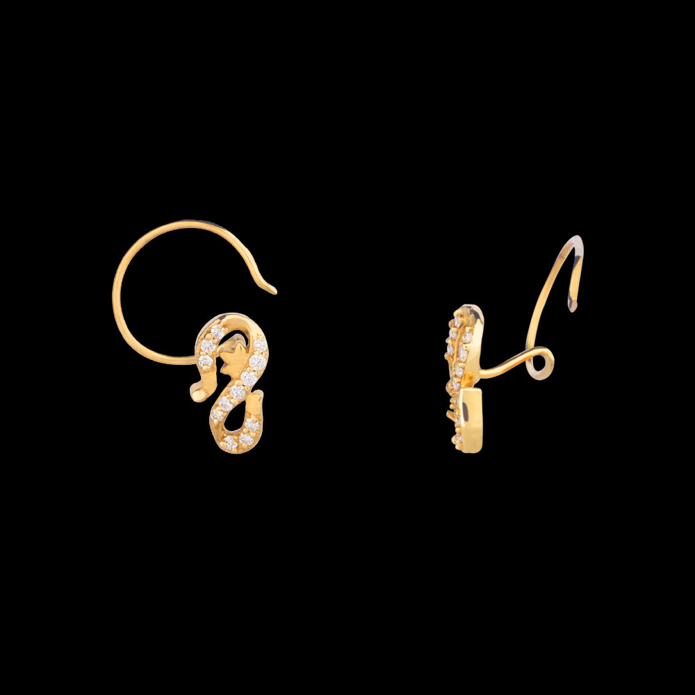 14K Rose Gold WIRE NOSEPIN