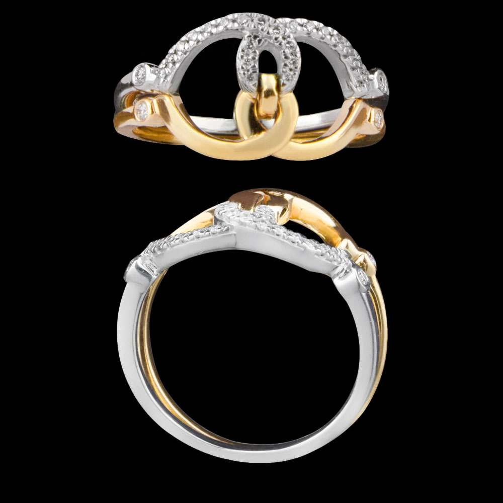 18K Two Tone (Rose Gold + Yellow Gold) STACKABLE RINGS